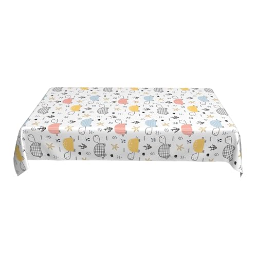 ZALXOZYL Rechteckige Terrassentischabdeckung 152 X 228 cm, Bedrucktes Musterdesign, Uv-Beständig, Wasserdicht für Den Außenbereich Colorful 90in von ZALXOZYL