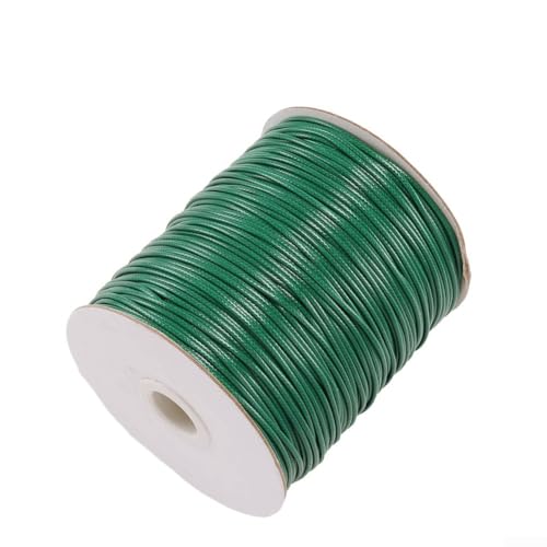 PU-Lederband für Halskette und Armband, 10 m, für kreative Bastelprojekte (1,0 mm, grün) von ZAMETTER