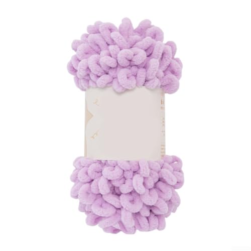 Puffy Fingerschlaufen-Chenille-Garn, 100 g, weiches und dickes Garn zum Basteln von warmen Decken und Schals (011) von ZAMETTER