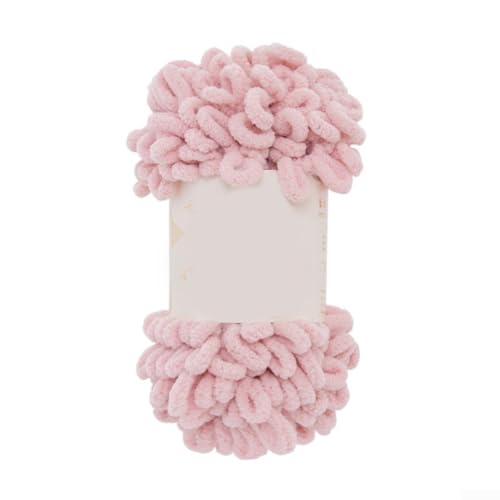 Puffy Fingerschlaufen-Chenille-Garn, 100 g, weiches und dickes Garn zum Basteln von warmen Decken und Schals (02) von ZAMETTER