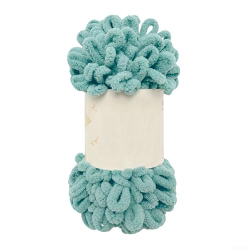Puffy Fingerschlaufen-Chenille-Garn, 100 g, weiches und dickes Garn zum Basteln von warmen Decken und Schals (022) von ZAMETTER