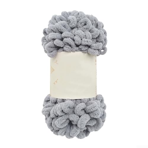 Puffy Fingerschlaufen-Chenille-Garn, 100 g, weiches und dickes Garn zum Basteln von warmen Decken und Schals (026) von ZAMETTER