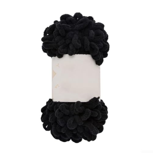Puffy Fingerschlaufen-Chenille-Garn, 100 g, weiches und dickes Garn zum Basteln von warmen Decken und Schals (027) von ZAMETTER