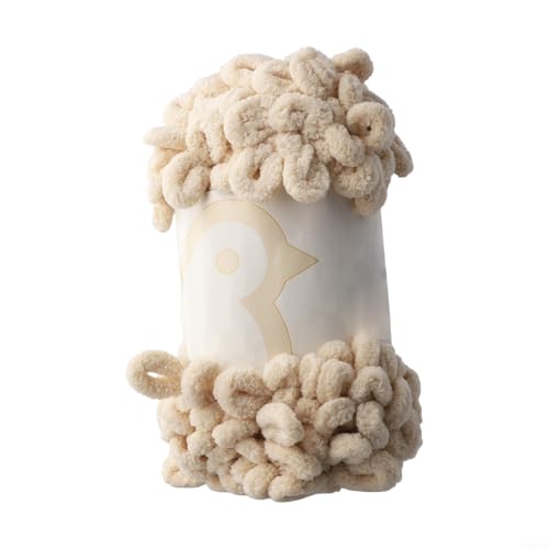 Puffy Fingerschlaufen-Chenille-Garn, 100 g, weiches und dickes Garn zum Basteln von warmen Decken und Schals (028) von ZAMETTER