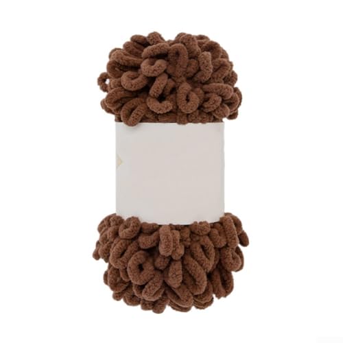 Puffy Fingerschlaufen-Chenille-Garn, 100 g, weiches und dickes Garn zum Basteln von warmen Decken und Schals (031) von ZAMETTER
