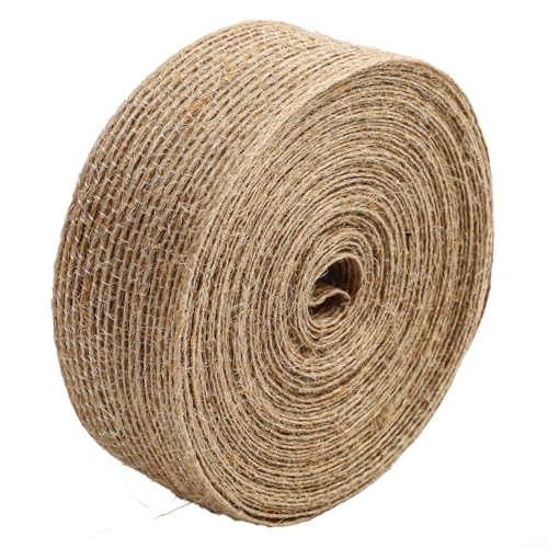 Stilvolle Juteband-Rolle für kreative Dekoration, ideal für Hochzeiten und Bastelprojekte (3 cm x 10 m) von ZAMETTER