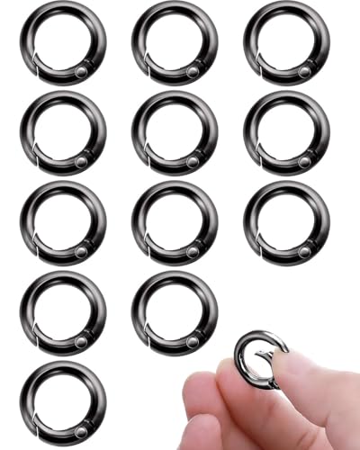 ZAMXHUG karabinerring - 12 Stück Mini karabiner,Runde Karabiner 17mm Metall Karabiner Ring Feder O Ring Legierung Karabinerhaken Schlüsselbund Zubehör für Schlüsselbund Handwerk DIY ZAMXHUG karabinerring - 12 Stück Mini karabiner,Runde Karabiner 17mm Metall Karabiner Ring Feder O Ring Legierung Karabinerhaken Schlüsselbund Zubehör für Schlüsselbund Handwerk DIY von ZAMXHUG