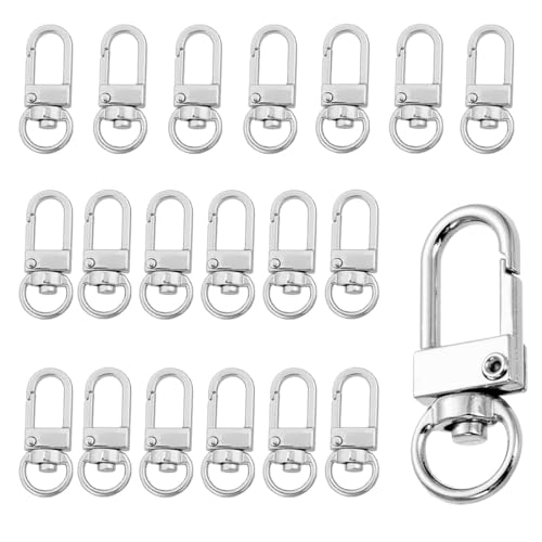 ZAMXHUG schlüsselanhänger karabiner - 20 pcs Hummer Krallenverschlüsse Metall, Karabinerhaken Lanyard Verschlüsse für DIY Handtasche Keychain Schlüsselring Stecker Schmuck Platin ZAMXHUG schlüsselanhänger karabiner - 20 pcs Hummer Krallenverschlüsse Metall, Karabinerhaken Lanyard Verschlüsse für DIY Handtasche Keychain Schlüsselring Stecker Schmuck Platin von ZAMXHUG