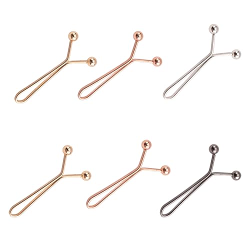 6 Stück Pant Waist Tightener,Waist Buckles,Jeansknopfnadeln, Abnehmbare Hosen-Taillenspanner, Verstellbare Taillenschnalle,Strafft Die Taille,Taillenversteller-Clips Für Lose Jeans von ZANGWAGRU