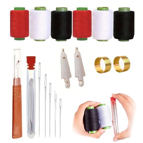 37PCS Sewing Tool Set, Needles Thread Hand Repair Tools, Needle and Thread Kit, Embroidery Tool Kit Seam Ripper, Needle Threader and Hand Sewing Needles Set (37pcs) von ZANWANXIN