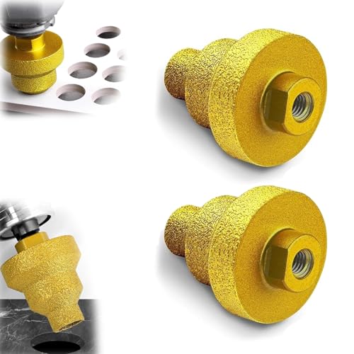 ZANWANXIN Effective Diamond Core Drill Bit, Diamond Stepped Pagoda Drill Bit, 20-35-50mm Chamfer Multi-Layer Conical Hole Opener for Metal, Concrete, Tile, Marble, Engineered Stone (2 pcs) von ZANWANXIN