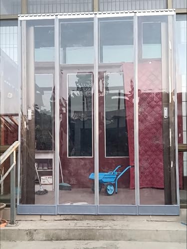 Streifenvorhang pvc lamellenvorhang Magnetverschluss Für Außentüren Von Terrassen Und Verandas, Transparenter Streifenvorhang Aus Kunststoff Für Tierhäuser, Gewerbliche Eingänge Und Restauranttüren(12 Streifenvorhang pvc lamellenvorhang Magnetverschluss Für Außentüren Von Terrassen Und Verandas, Transparenter Streifenvorhang Aus Kunststoff Für Tierhäuser, Gewerbliche Eingänge Und Restauranttüren(12 von ZAQYCM