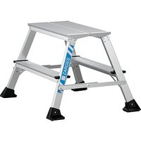 ZARGES Klapptritt XLstep P breit silber 2x 2 Stufen, H: 49,0 cm von ZARGES
