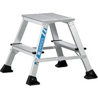 ZARGES Klapptritt XLstep P schmal silber 2x 2 Stufen, H: 49,0 cm von ZARGES