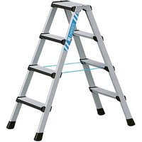 ZARGES Stehleiter beidseitig Comfortstep B silber 2x 4 Stufen, H: 111,0 cm von ZARGES
