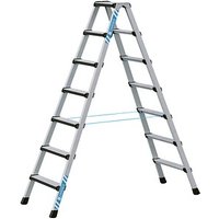 ZARGES Stehleiter beidseitig Comfortstep B silber 2x 7 Stufen, H: 192,0 cm von ZARGES