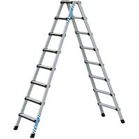ZARGES Stehleiter beidseitig Comfortstep B silber 2x 8 Stufen, H: 218,0 cm von ZARGES