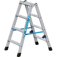 ZARGES Stehleiter beidseitig Nova B silber 2x 4 Stufen, H: 91,0 cm von ZARGES