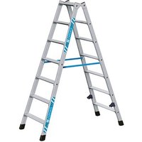 ZARGES Stehleiter beidseitig Nova B silber 2x 7 Stufen, H: 161,0 cm von ZARGES