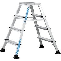 ZARGES Stehleiter beidseitig XLstep P schmal silber 2x 4 Stufen, H: 99,0 cm ZARGES Stehleiter beidseitig XLstep P schmal silber 2x 4 Stufen, H: 99,0 cm von ZARGES