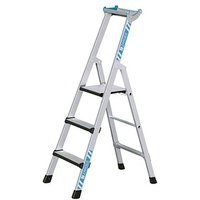 ZARGES Stehleiter einseitig Comfortstep S silber 3 Stufen, H: 152,0 cm von ZARGES