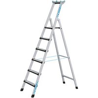 ZARGES Stehleiter einseitig Comfortstep S silber 6 Stufen, H: 233,0 cm von ZARGES