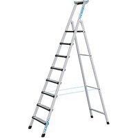 ZARGES Stehleiter einseitig Comfortstep S silber 8 Stufen, H: 287,0 cm von ZARGES