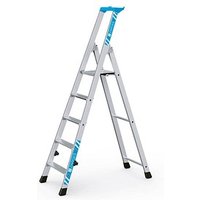 ZARGES Stehleiter einseitig Nova S silber 5 Stufen, H: 203,0 cm von ZARGES