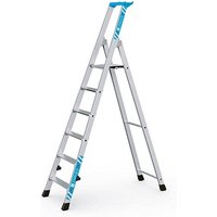 ZARGES Stehleiter einseitig Nova S silber 6 Stufen, H: 203,0 cm ZARGES Stehleiter einseitig Nova S silber 6 Stufen, H: 203,0 cm von ZARGES