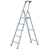 ZARGES Stehleiter einseitig Scana S silber 5 Stufen, H: 182,0 cm von ZARGES
