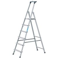 ZARGES Stehleiter einseitig Scana S silber 6 Stufen, H: 205,0 cm von ZARGES