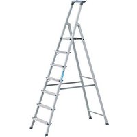 ZARGES Stehleiter einseitig Scana S silber 7 Stufen, H: 229,0 cm von ZARGES