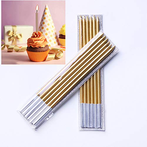 Geburtstag Kuchen Kerzen,36 Stück Lange Geburtstagskerzen Dünne Kerze für Geburtstag Hochzeit Baby Shower Party Kuchen Dekorationen Gold Geburtstag Kuchen Kerzen,36 Stück Lange Geburtstagskerzen Dünne Kerze für Geburtstag Hochzeit Baby Shower Party Kuchen Dekorationen Gold von ZARRS