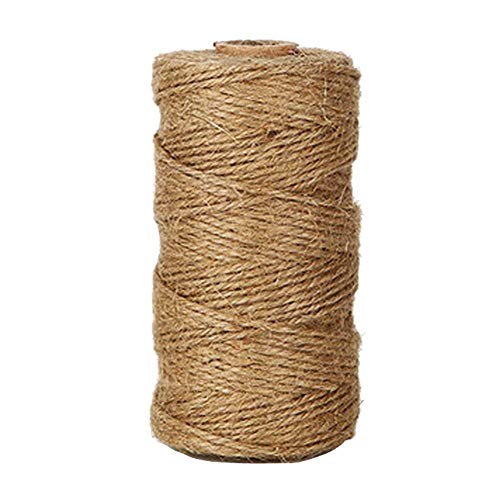 ZARRS Bindfaden, 100 m lang, natürliches Juteseil, 2-lagig, 1,5 mm, Hanfseil, Schnur für Floristik, Hochzeitskarten, Basteln, Zuhause, Verpackung, Garten Anwendungen ZARRS Bindfaden, 100 m lang, natürliches Juteseil, 2-lagig, 1,5 mm, Hanfseil, Schnur für Floristik, Hochzeitskarten, Basteln, Zuhause, Verpackung, Garten Anwendungen von ZARRS