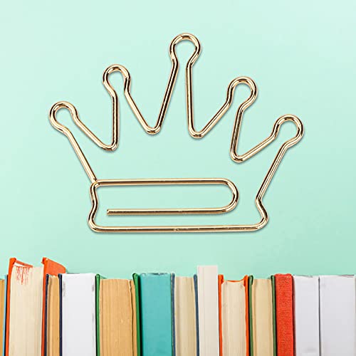 Crown Shape Paper Clips Lesezeichen Set mit Einzigartigen Design und Langlebigem Metallfinish Ideal für die Organisation von Dokumenten und Schulbedarf - 10 Teile in Lebendigen Farben für den Crown Shape Paper Clips Lesezeichen Set mit Einzigartigen Design und Langlebigem Metallfinish Ideal für die Organisation von Dokumenten und Schulbedarf - 10 Teile in Lebendigen Farben für den von ZASCHMOY