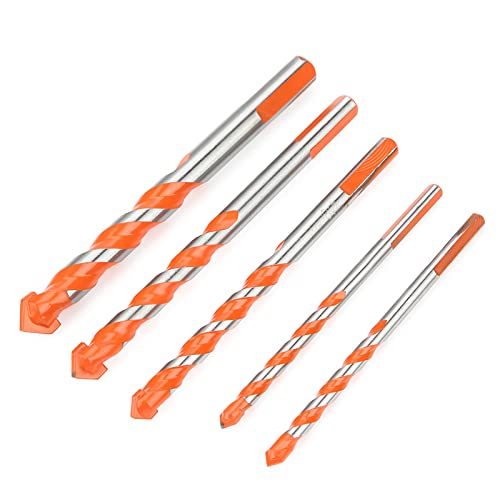 Hocheffizienz Multifunktionales Dreieck Griff Bohrbits Set 5pcs Legierungskonstruktion 6-12 Mm Klingen Durchmesser für Elektrische Bohrer Ideal für Fliesenglasholz von ZASCHMOY