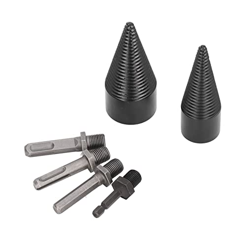 Hochleistungs -Holzsplitter -Bohrmaschine Bit Kit mit 32 Mm & 42 Mm Abnehmbaren Kegelbohrer -Bohrer für Einfache Aufteilung - Ideal für Camping, Bauerngebrauch, Tragbar und Robust Hochleistungs -Holzsplitter -Bohrmaschine Bit Kit mit 32 Mm & 42 Mm Abnehmbaren Kegelbohrer -Bohrer für Einfache Aufteilung - Ideal für Camping, Bauerngebrauch, Tragbar und Robust von ZASCHMOY