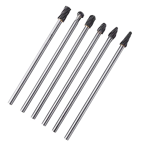 Hochleistungs-Wolfram-Carbid- Burr-Set 6-teilig mit 6-mm-Schaft für Metall- und Holzbearbeitung Vielseitigkeit und Haltbarkeit von ZASCHMOY