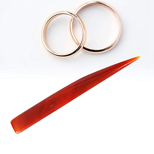 Professioneller Achatmesserschmuck Juwely Burnisher für Handpolieren - Natürliches Achatmaterial 9 Cm Gold Silber Polishing Tool Kit für Vielseitigen Schmuckgebrauch (14cm) von ZASCHMOY