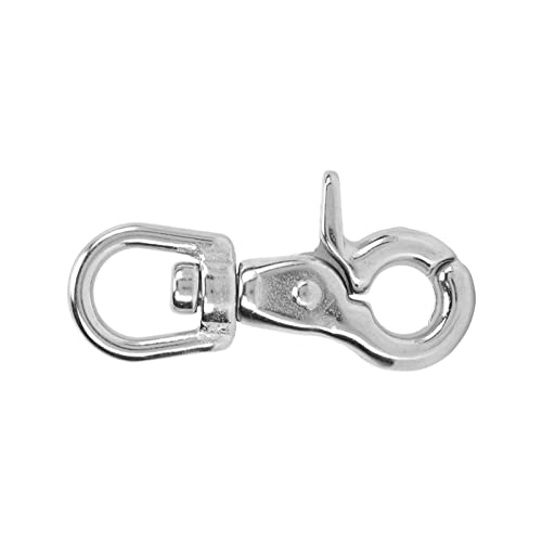 ZASCHMOY 65 -mm -Edelstahl Hummerkrallenverschlüsse mit Trigger Schnapphaken für Schlüsselbund Leinen DIY Taschen 360 Grad Schwenkmetall Snap Lanyard Hooks von ZASCHMOY