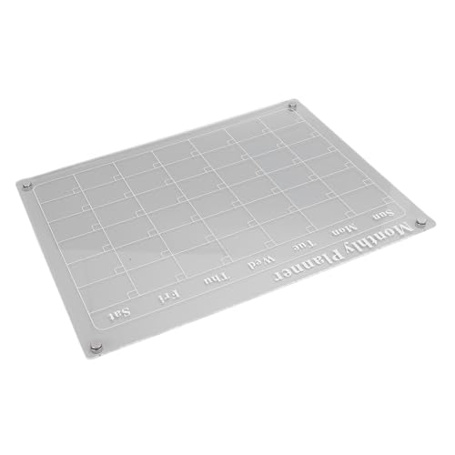 ZASCHMOY Acryl -Trockenerase -Boardkalender mit Reichlich Schreibraum und Lebendigen Markierungen für die Organisation zu Hause 6pcs Multicolor Marker Passt zu Jeder Metalloberfläche Ultimate Planer von ZASCHMOY
