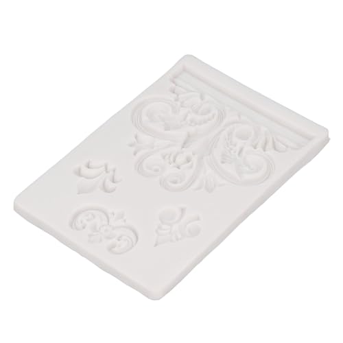 ZASCHMOY Exquisite Relief Silikonform für Vintage-Fondant- und Kuchendekoration-wiederverwendbare und Leicht zu Reduzierende Silikonform für Kerzen, Seifen, Handwerks von ZASCHMOY