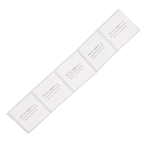 ZASCHMOY Haftbezeichnungen Rechteckiger Wasserdichter Aufkleber für Flaschen Ducument -Kennzeichnung (Universal Tag 5 Gitter (Nachfüllflasche 32 * 32 mm)) von ZASCHMOY