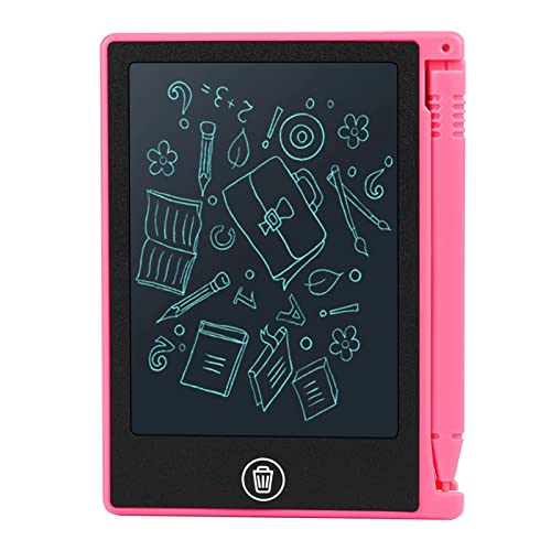 ZASCHMOY LCD 4,5 -Zoll -Handschrift Schreiben von Tablet Zeichenbrett für Vielseitige Schwarze Memo Liste Reminder Pad (Rot) von ZASCHMOY