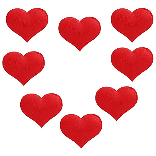 ZASCHMOY Romantische Mehrfarbige Herzförmige Dekorationen für Hochzeiten, Valentinstag und Jubiläen-3,2 cm Umweltfreundlich (3,2 cm Big Red 500 Stück/Pack) von ZASCHMOY