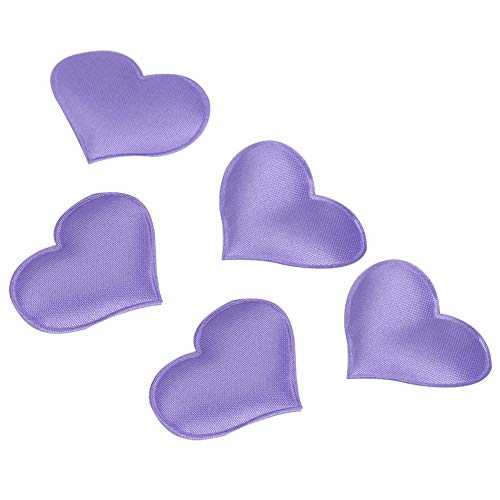 ZASCHMOY Romantische Mehrfarbige Herzförmige Dekorationen für Hochzeiten, Valentinstag und Jubiläen-3,2 cm Umweltfreundlich (3,2 cm lila 500 Stück/Pack) von ZASCHMOY