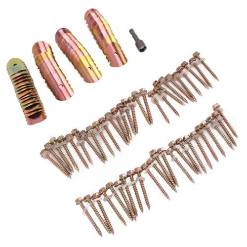 ZASCHMOY Rost-Sof-Zaundrahtverbesserungselemente mit Hex-Sockelschlüssel-Kohlenstoffstahl Zink-verdrahtetes Drahtzäune, 50 Sets für die Reparatur und Installation der Sicheren Zauns und Installation von ZASCHMOY