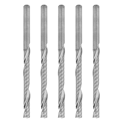3,175 Mm Straight Shank Mahlen Cutter Einzelflöte Spiralschneider, Ideal für Holzschnitze, mit Wolframstahl -Endmühle, Wolframstahl, Holzschnitzerei 3,175 Mm Straight Shank Mahlen Cutter Einzelflöte Spiralschneider, Ideal für Holzschnitze, mit Wolframstahl -Endmühle, Wolframstahl, Holzschnitzerei von ZAWELIYO