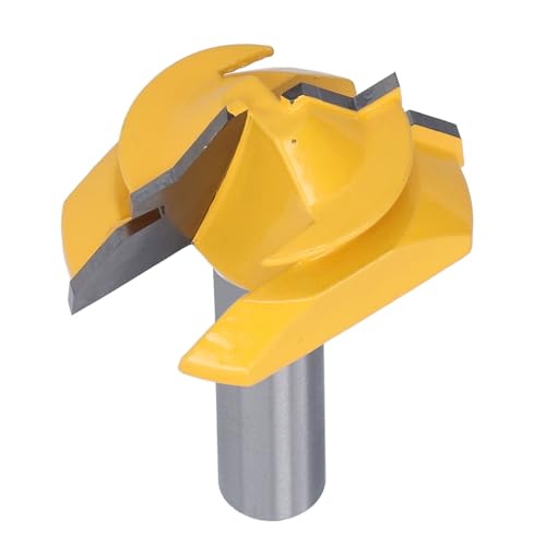 Zaweliyo 1/2 Schaft 45 ° Schamfrüchte Router Bit, Carbid-Speiseholzschneider für Schranktüren, Schubladen und CNC-Handheldrouter (2in) von ZAWELIYO