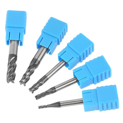Zaweliyo 5pcs 4 Flötenendmühle, Wolfram -Carbid -Frässchneider Set Holzbearbeitungswerkzeuge für Mahlen Legierungsstähle, Gehärteter Stahl, Metall Zaweliyo 5pcs 4 Flötenendmühle, Wolfram -Carbid -Frässchneider Set Holzbearbeitungswerkzeuge für Mahlen Legierungsstähle, Gehärteter Stahl, Metall von ZAWELIYO